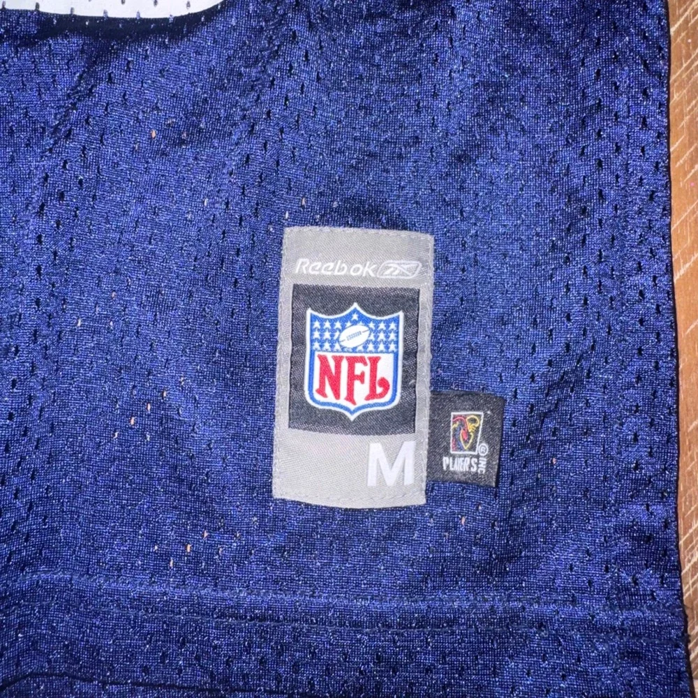Reebok Marshall Faulk Rams Jersey Kids Medium Blue Excellent NFL 28